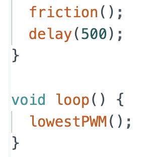 lowest PWM code